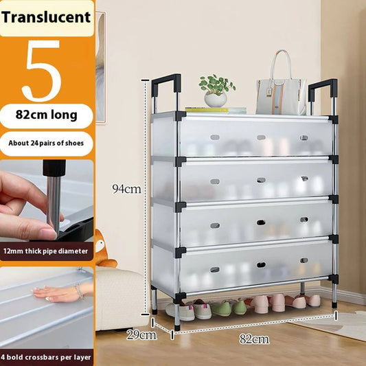 7 Layer Foldable Shoe Rack Organizer – Dustproof Multi-Tier Storage Cabinet