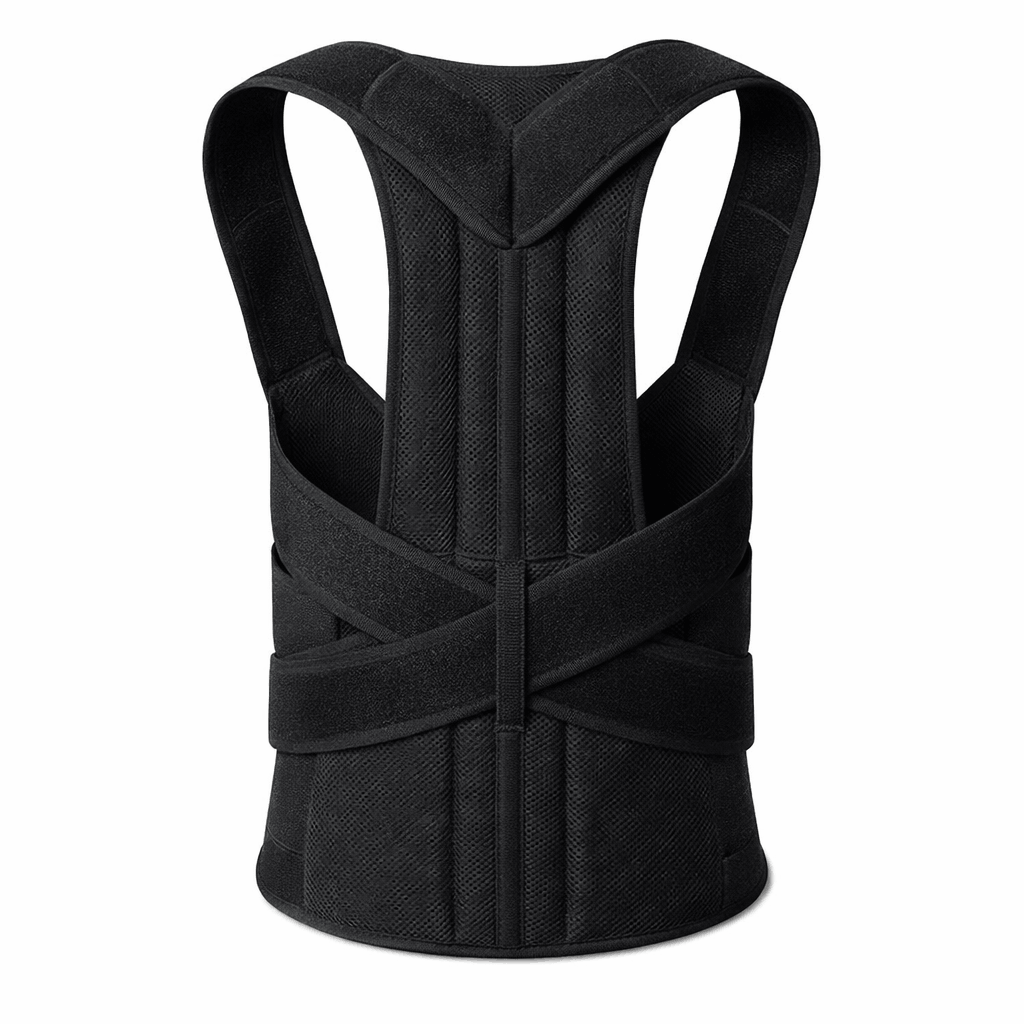 Adjustable Back Support Belt | Posture Corrector | Breathable Spine & Shoulder Support Brace for Men & Women