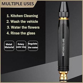 Multi-Pattern High Pressure Water Jet Nozzle – 7-in-1 Adjustable Spray Wand