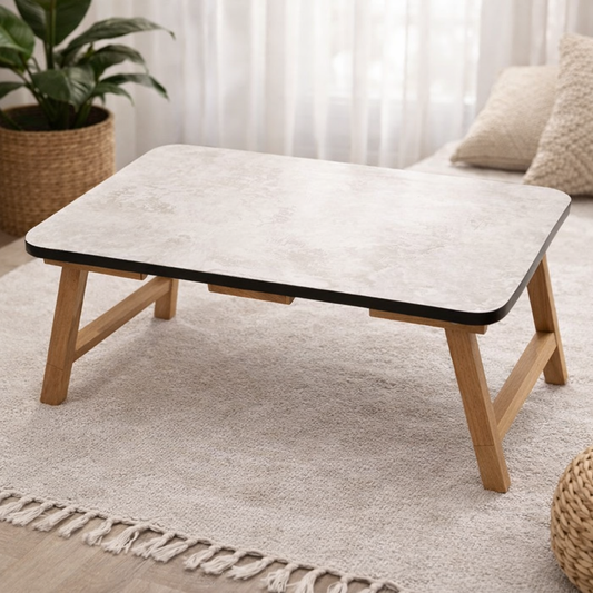 Foldable Wooden Laptop Table – Portable Bed Desk for Home & Office
