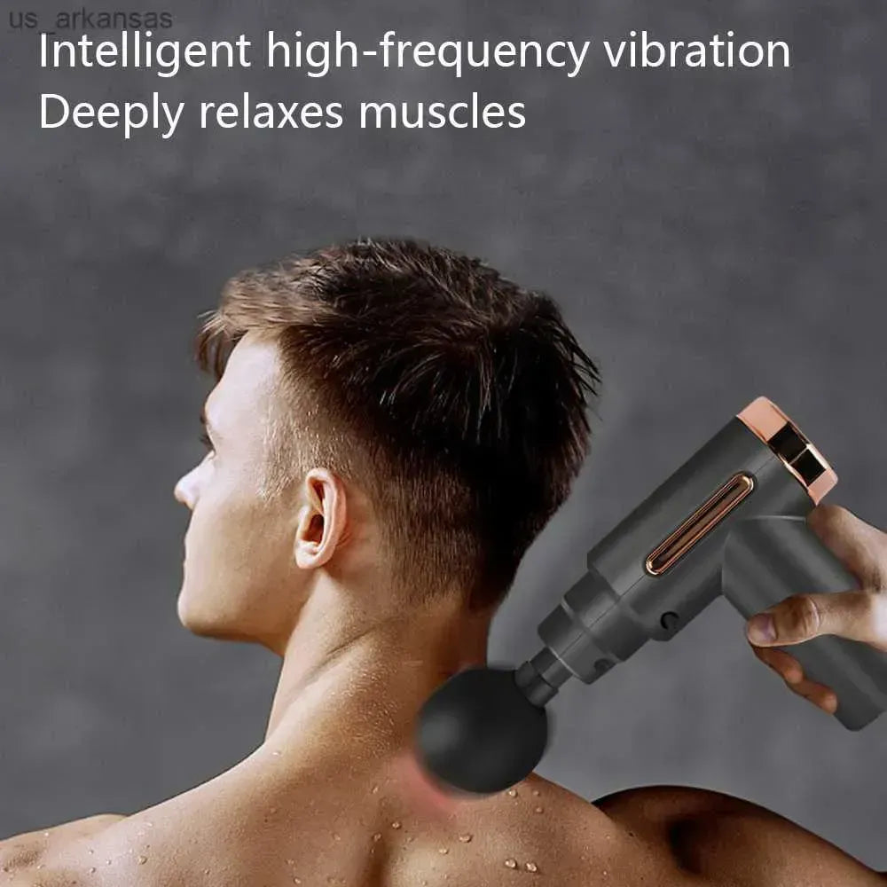 Smart Massage Gun – Deep Tissue Muscle Massager with 4 Massage Heads | Portable Percussion Massager
