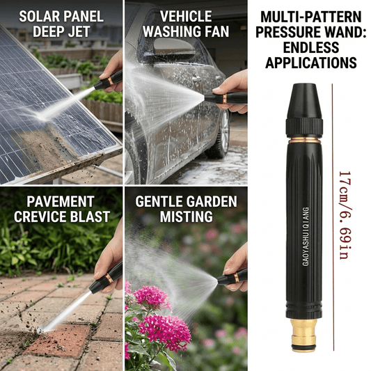 Multi-Pattern High Pressure Water Jet Nozzle – 7-in-1 Adjustable Spray Wand