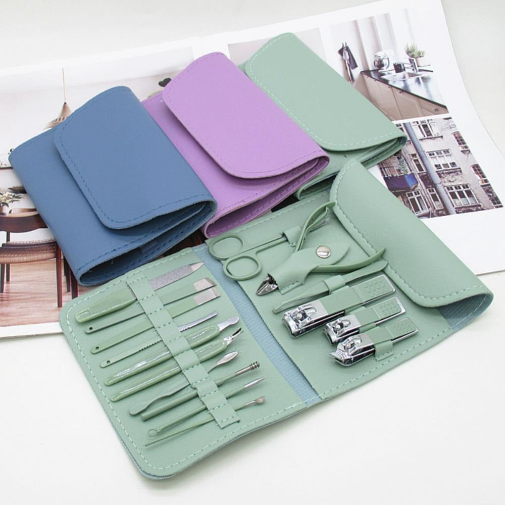 18-in-1 Professional Manicure & Pedicure Kit – Stainless Steel Nail Care Set with Travel Case